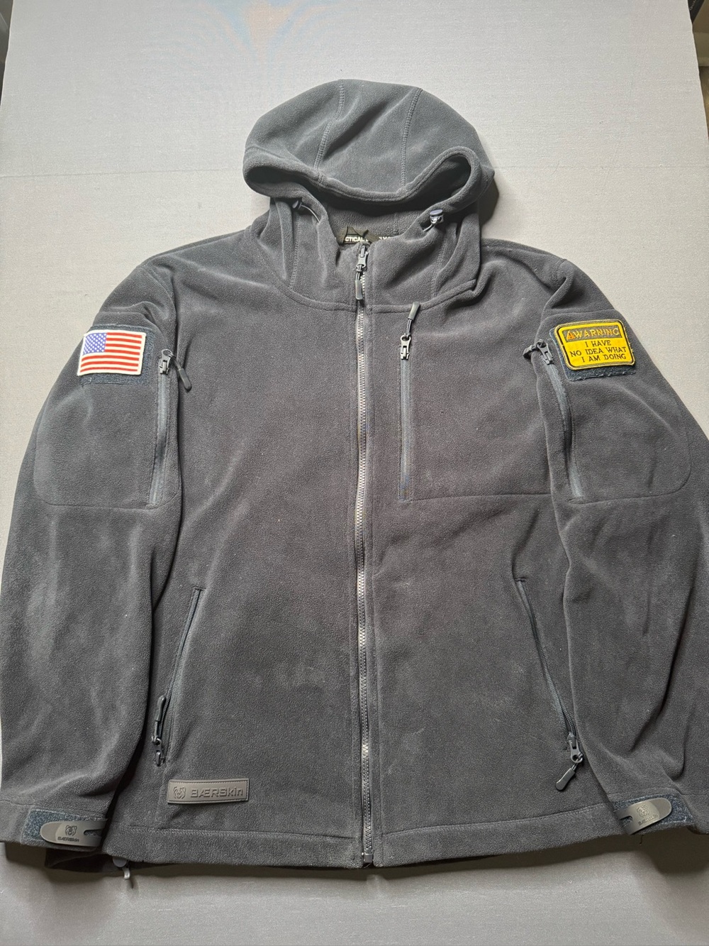 BAERskin navy blue Fleece full zip Jacket 1259